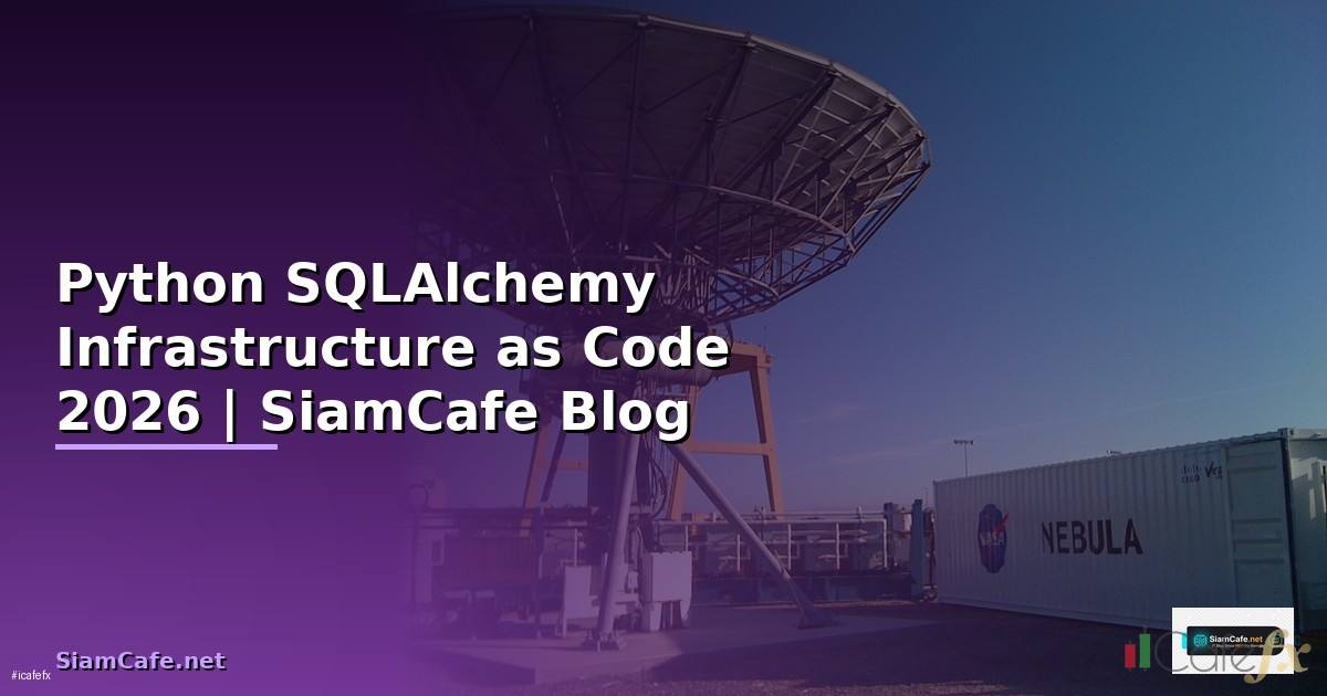 Python SQLAlchemy Infrastructure as Code