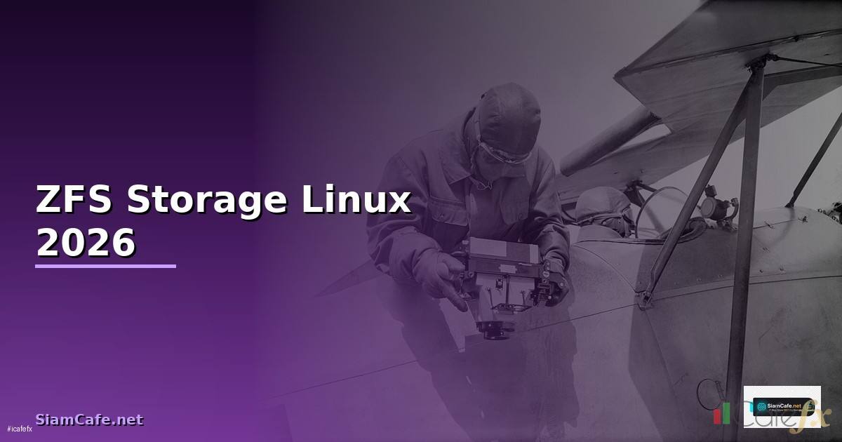 ZFS Storage Linux — คู่มือฉบับสมบูรณ์ 2026
