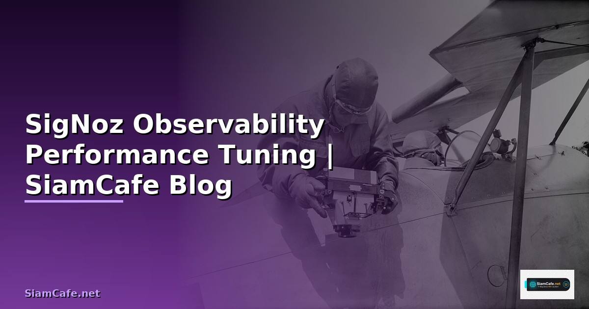 SigNoz Observability Performance Tuning