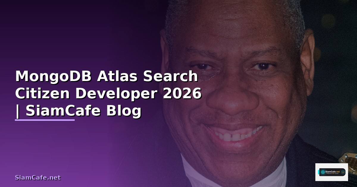 MongoDB Atlas Search Citizen Developer