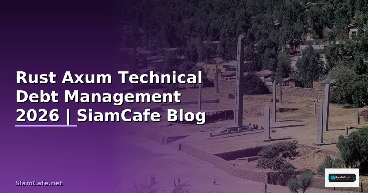 Rust Axum Technical Debt Management