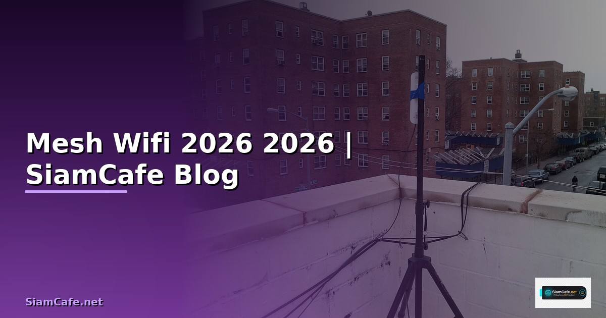 Mesh Wifiคือ — คู่มือฉบับสมบูรณ์ 2026