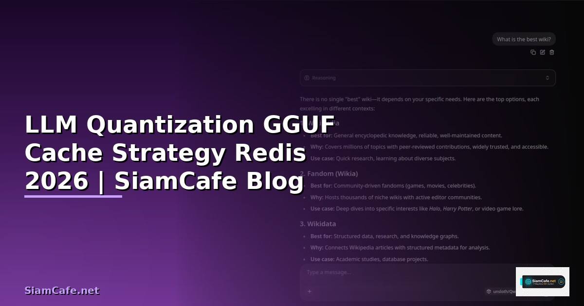 LLM Quantization GGUF Cache Strategy Redis