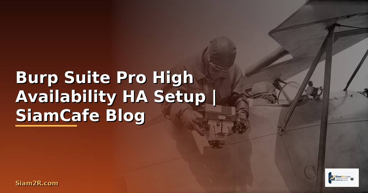 Burp Suite Pro High Availability HA Setup