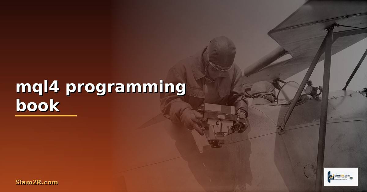 mql4 programming book —