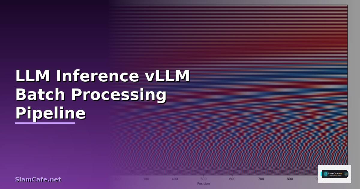 LLM Inference vLLM Batch Processing Pipeline —