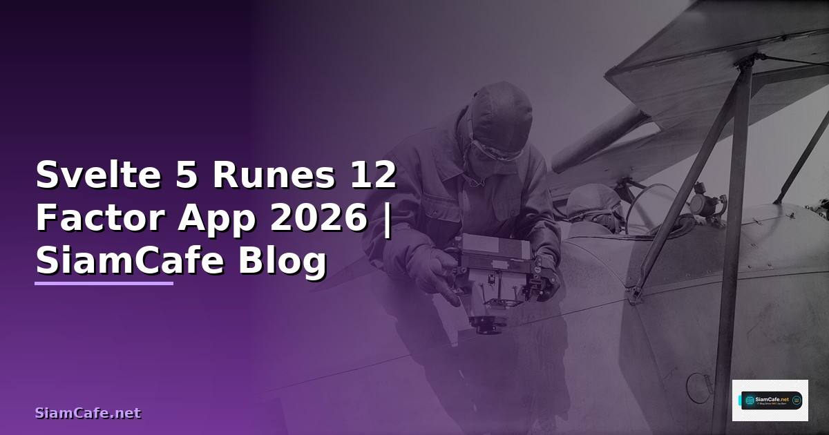 Svelte 5 Runes 12 Factor App — คู่มือฉบับสมบูรณ์ 2026