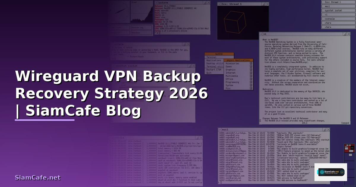 Wireguard VPN Backup Recovery Strategy — คู่มือฉบับสมบูรณ์ 2026