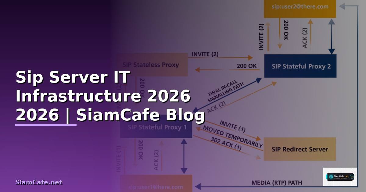 Sip Server คืออะไร — คู่มือ IT Infrastructure