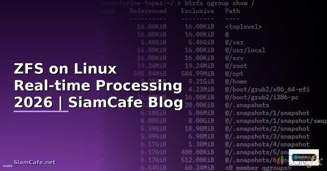ZFS on Linux Real-time Processing