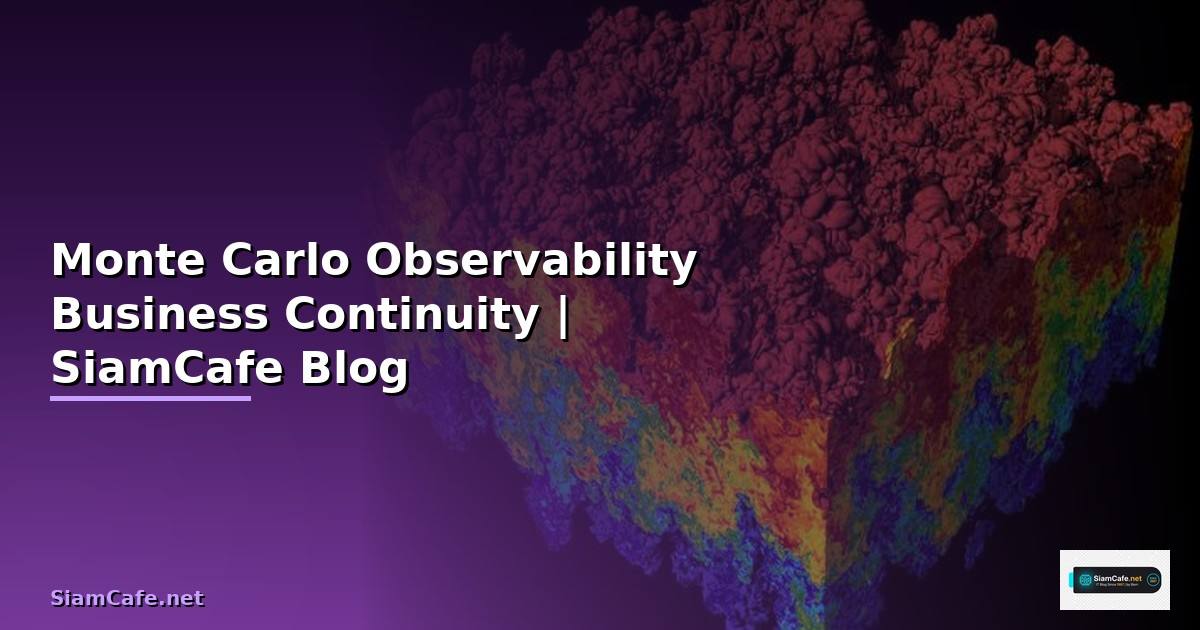 Monte Carlo Observability Business Continuity