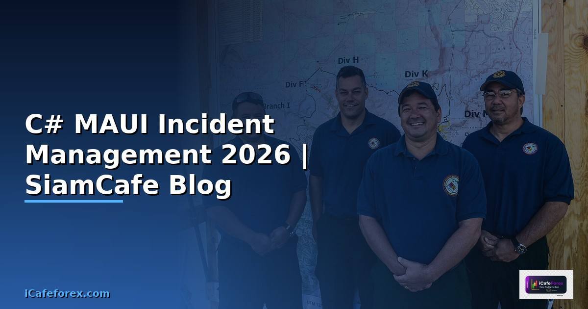 C# MAUI Incident Management