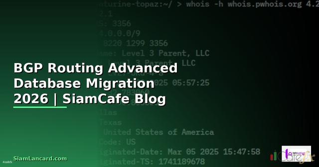 BGP Routing Advanced Database Migration