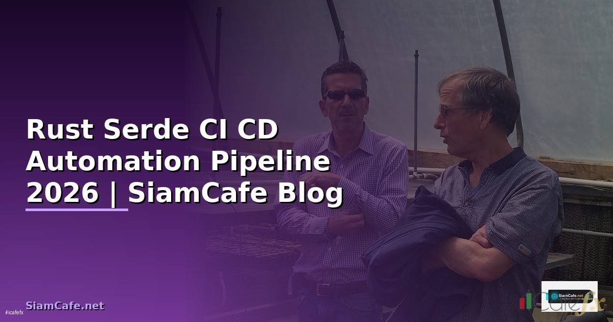 Rust Serde CI CD Automation Pipeline
