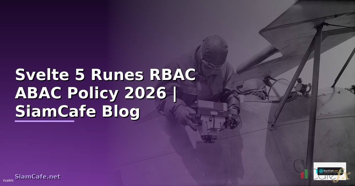 Svelte 5 Runes RBAC ABAC Policy — คู่มือฉบับสมบูรณ์ 2026
