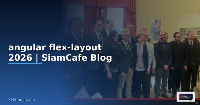 angular flex-layout คือ — คู่มือฉบับสมบูรณ์ 2026