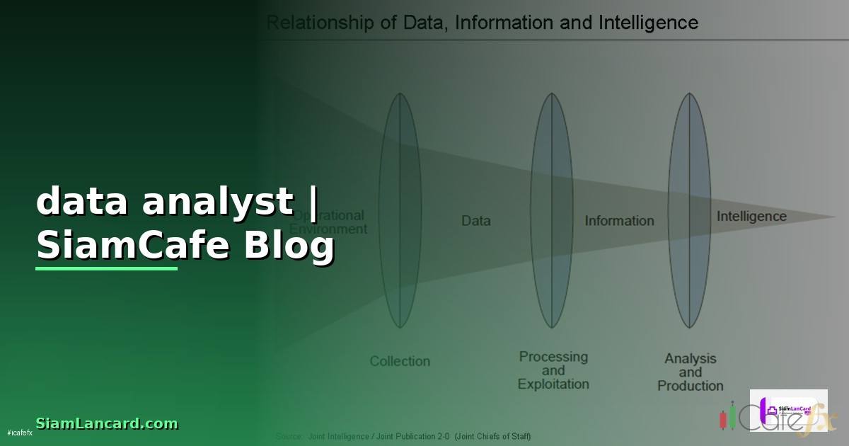 หางาน data analyst ไม่มีประสบการณ์