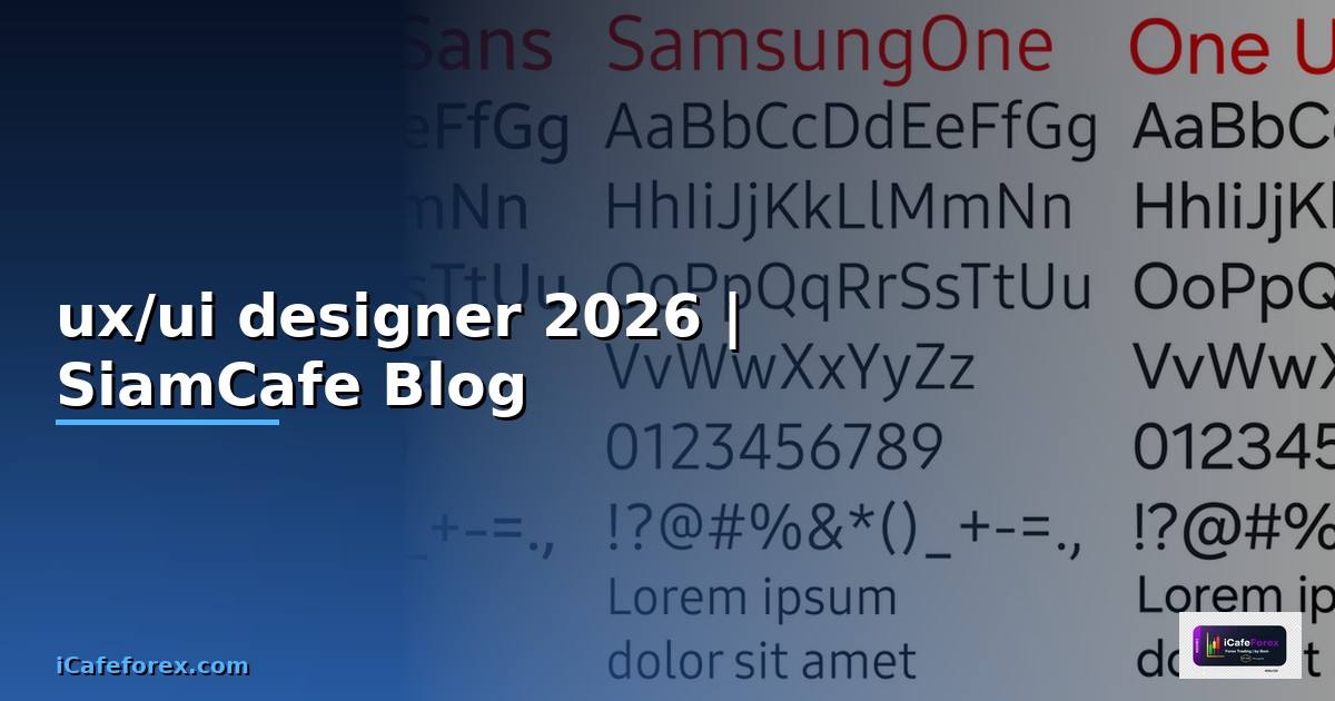 งาน ux/ui designer คือ — ทุกสิ่งที่ต้องรู้ในปี 2026