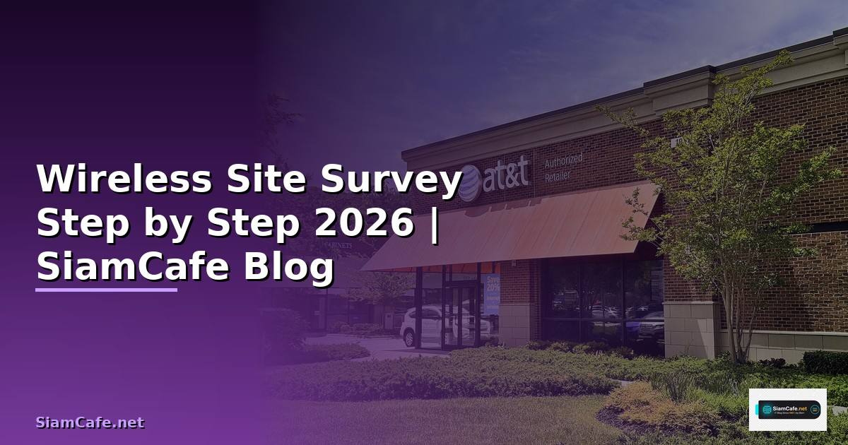 Wireless Site Survey สำหรับมือใหม่ Step by Step