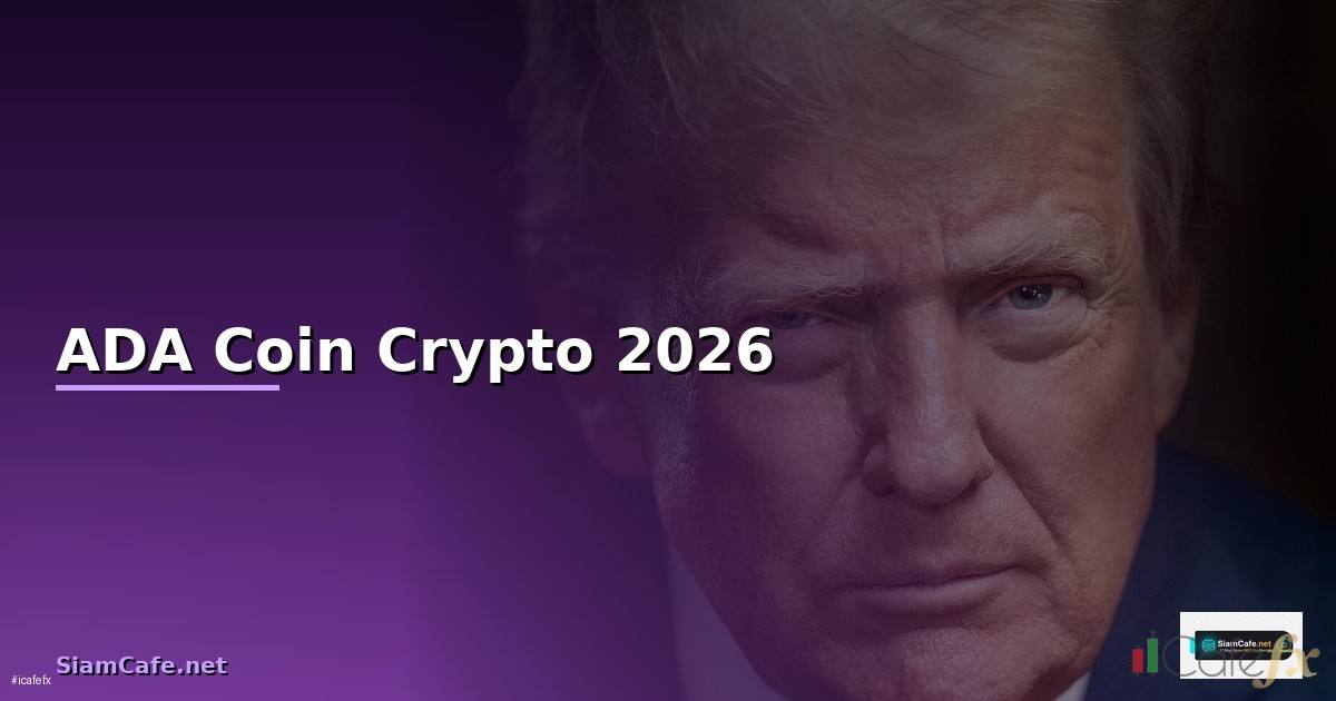 ADA Coin — คู่มือ Crypto ฉบับสมบูรณ์ 2026 —