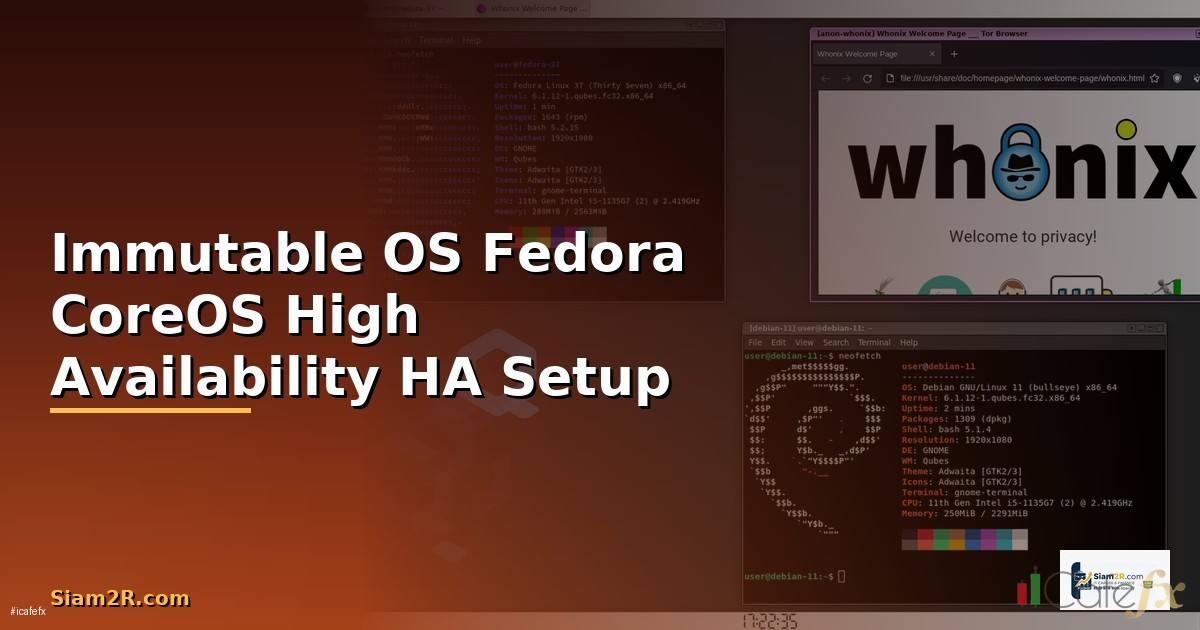 Immutable OS Fedora CoreOS High Availability HA