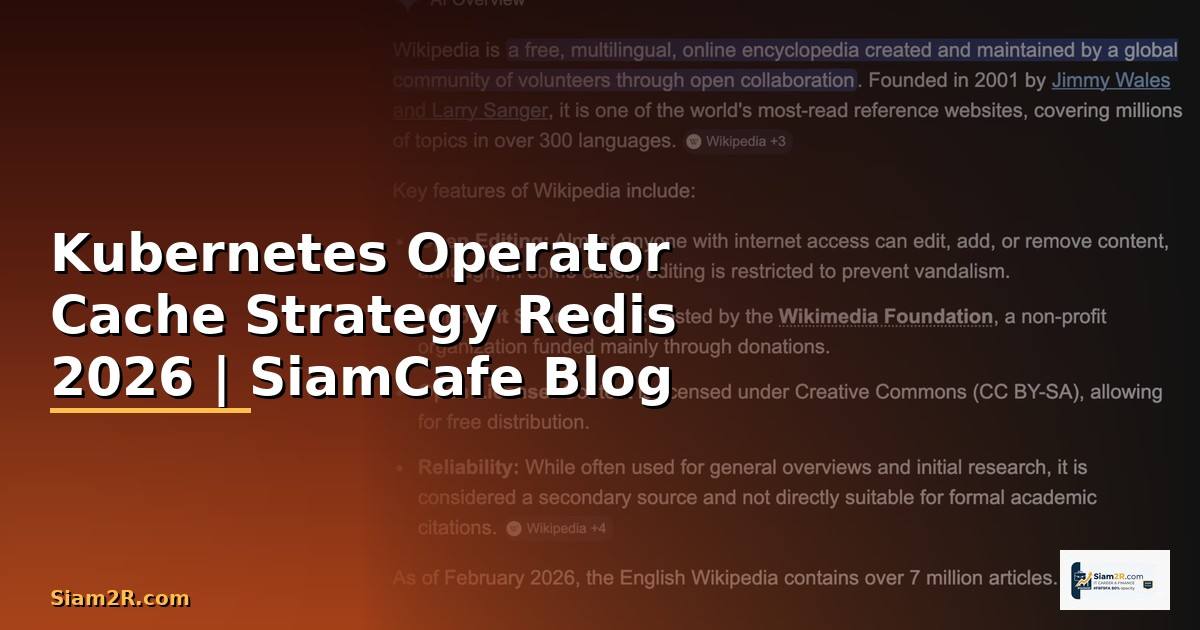Kubernetes Operator Cache Strategy Redis