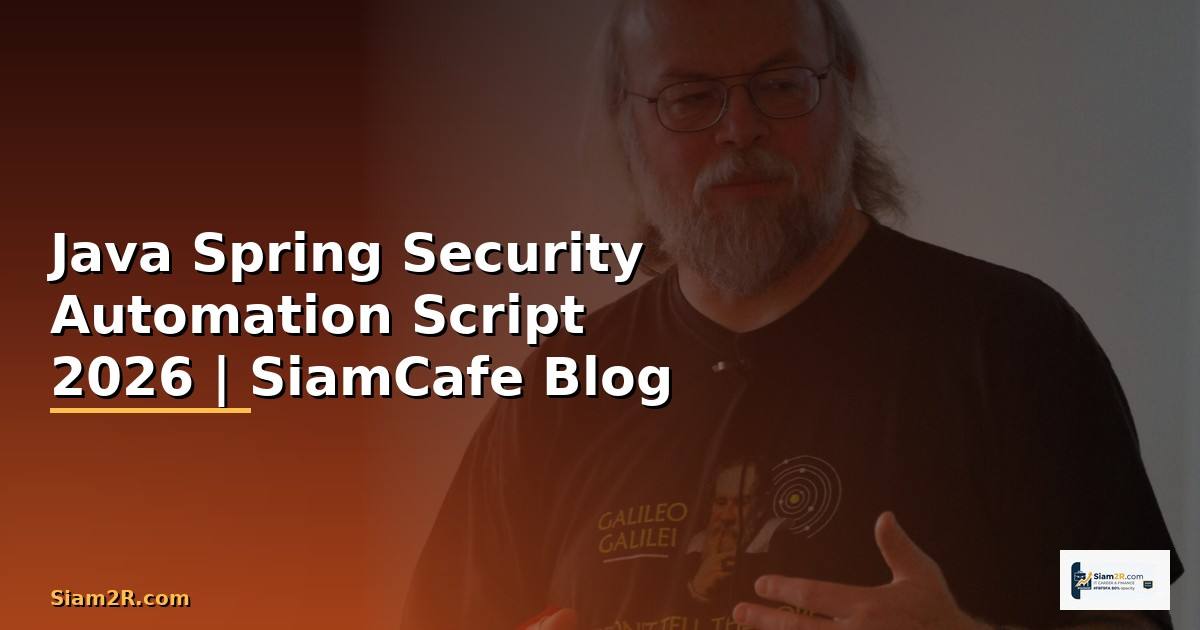 Java Spring Security Automation Script