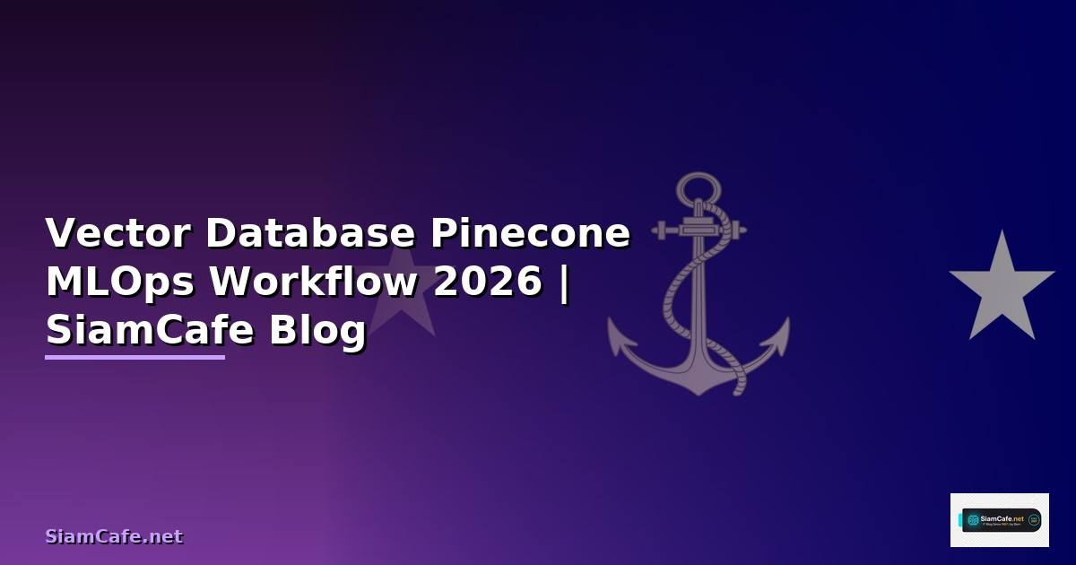 Vector Database Pinecone MLOps Workflow — คู่มือฉบับสมบูรณ์ 2026