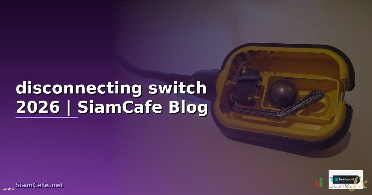 disconnecting switch คือ
