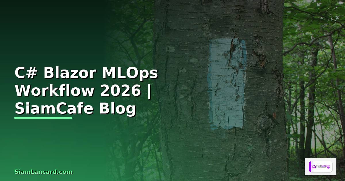 C# Blazor MLOps Workflow