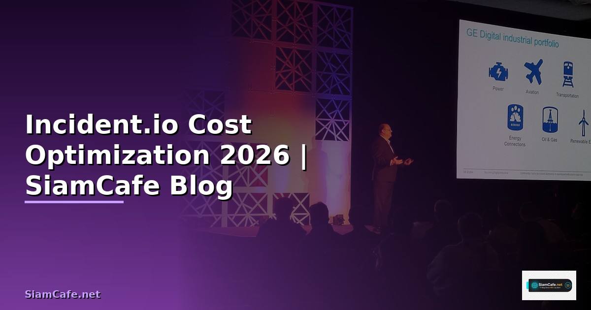 Incident.io Cost Optimization ลดค่าใช้จ่าย