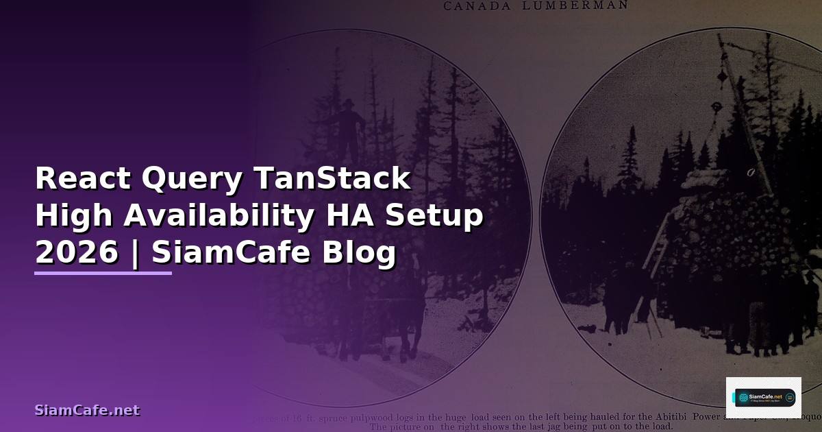 React Query TanStack High Availability HA Setup