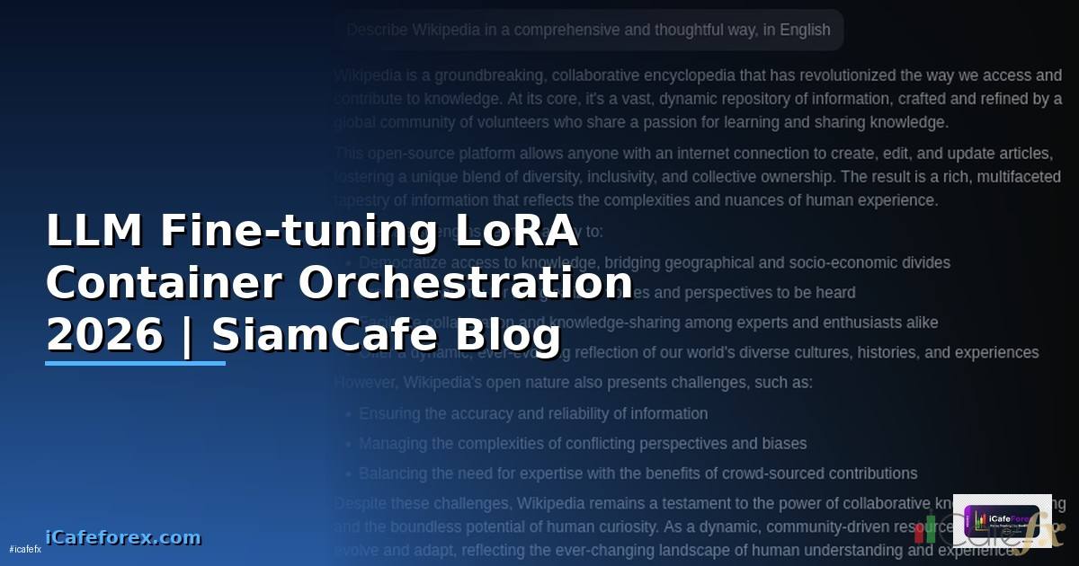 LLM Fine-tuning LoRA Container Orchestration