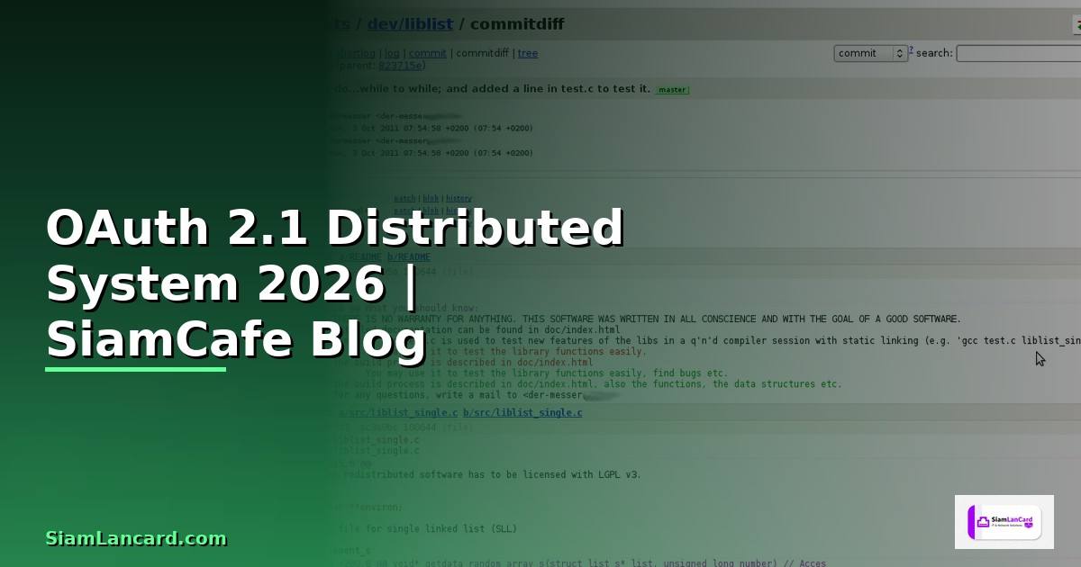 OAuth 2.1 Distributed System