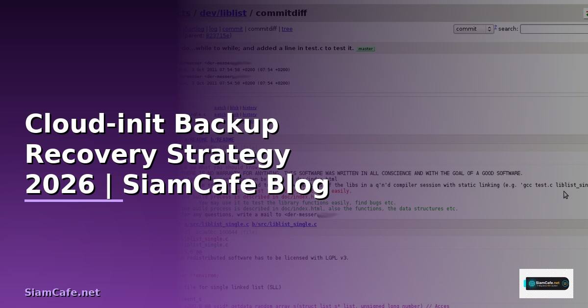 Cloud-init Backup Recovery Strategy