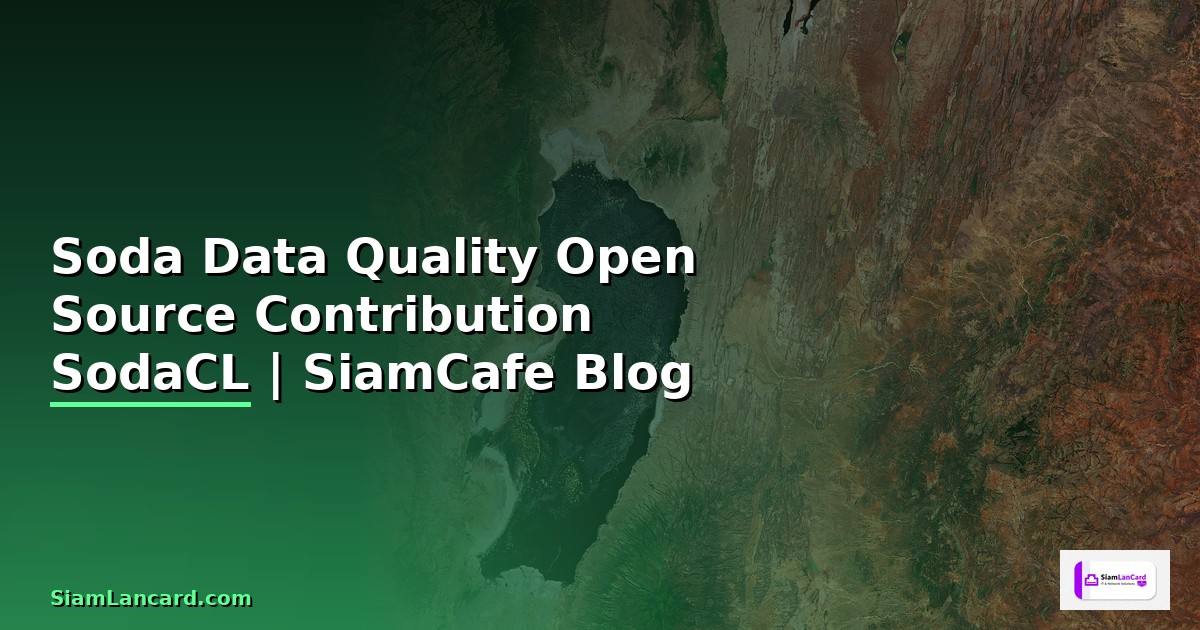 Soda Data Quality Open Source Contribution —