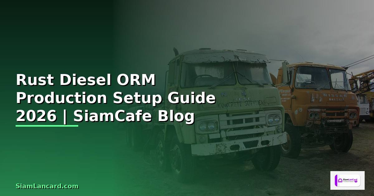 Rust Diesel ORM Production Setup Guide