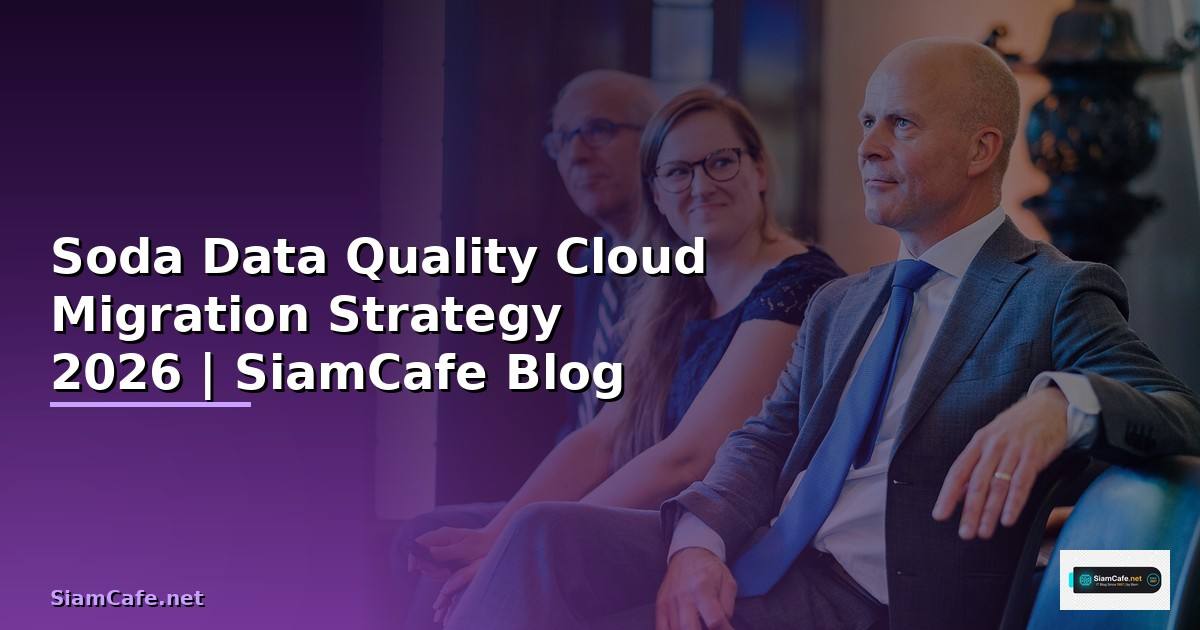Soda Data Quality Cloud Migration Strategy