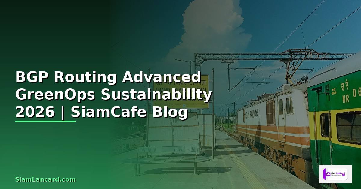 BGP Routing Advanced GreenOps Sustainability