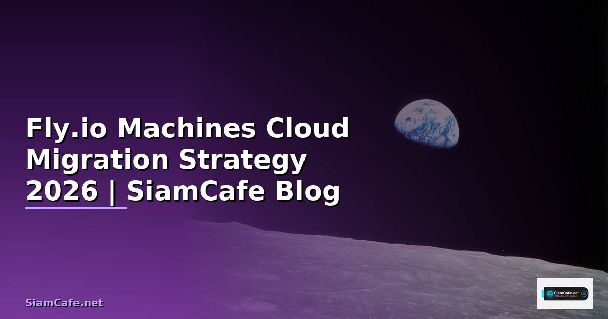 Fly.io Machines Cloud Migration Strategy — คู่มือฉบับสมบูรณ์ 2026