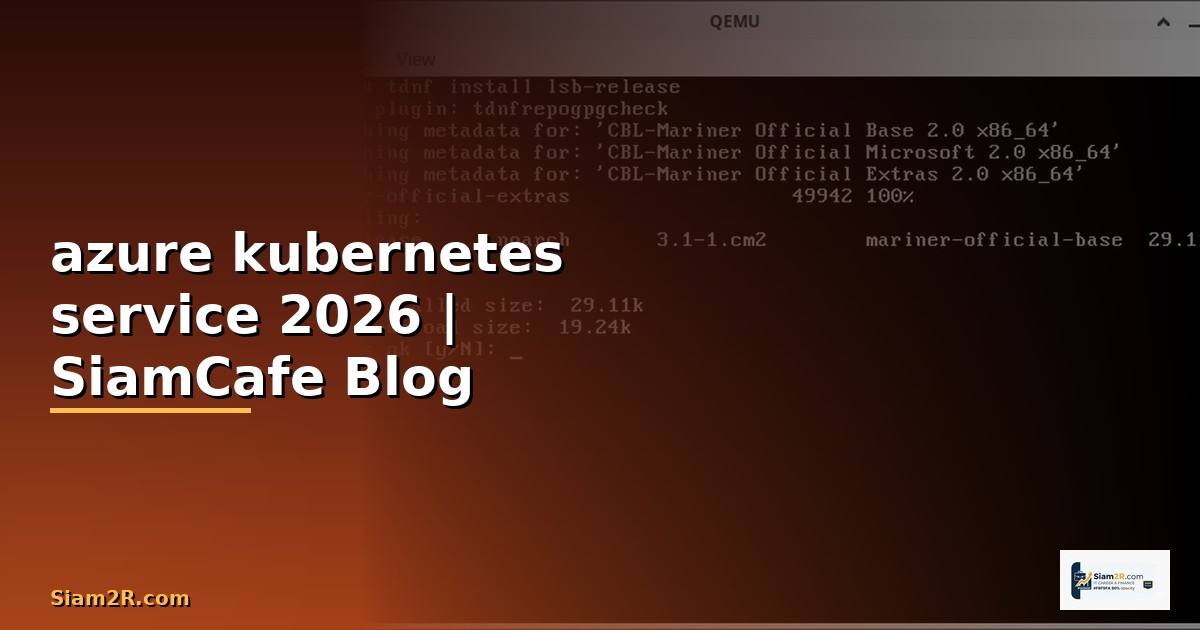 azure kubernetes service คือ