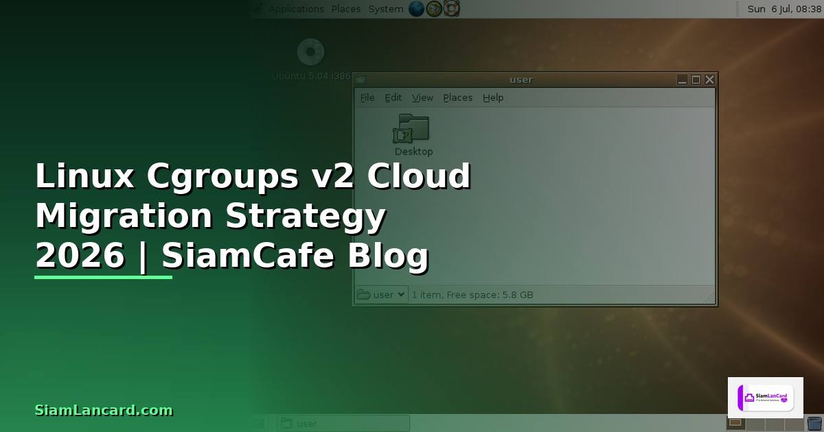 Linux Cgroups v2 Cloud Migration Strategy