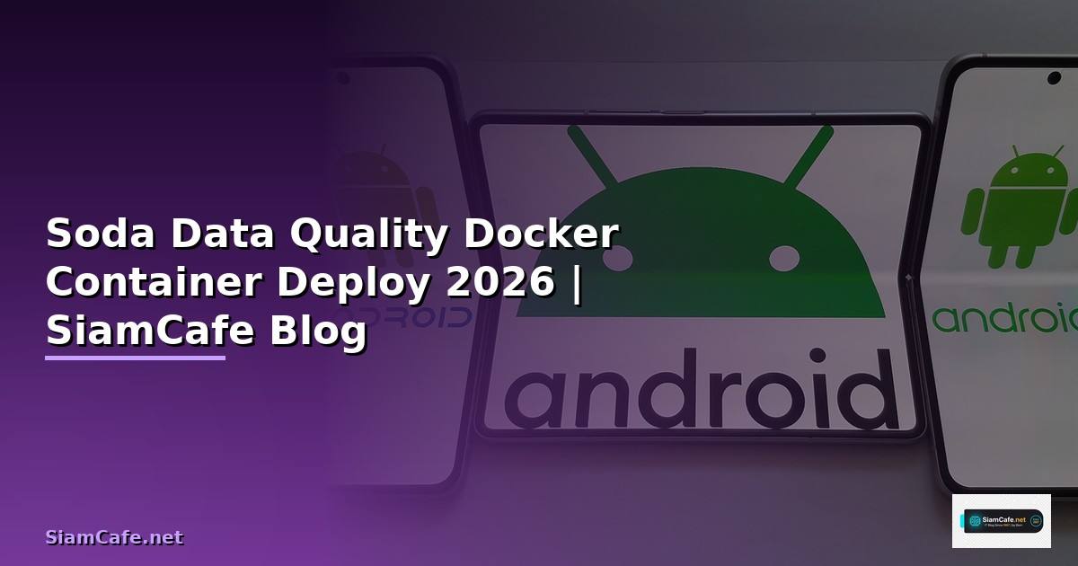 Soda Data Quality Docker Container Deploy