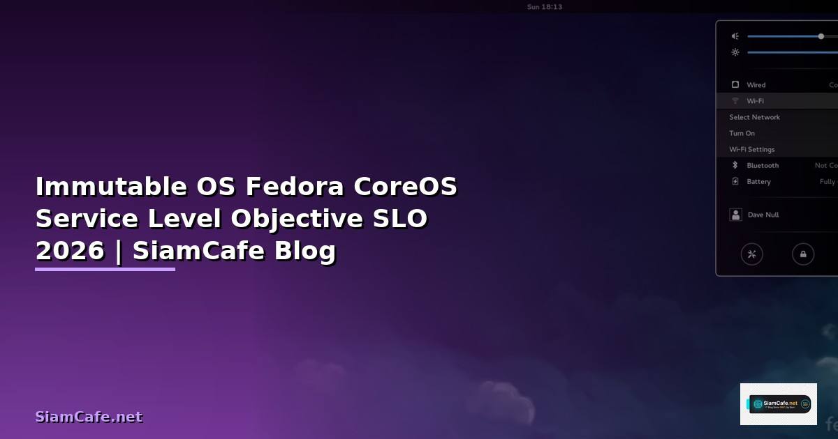 Immutable OS Fedora CoreOS Service Level