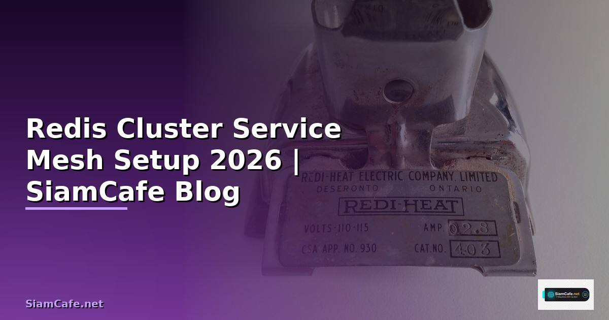 Redis Cluster Service Mesh Setup