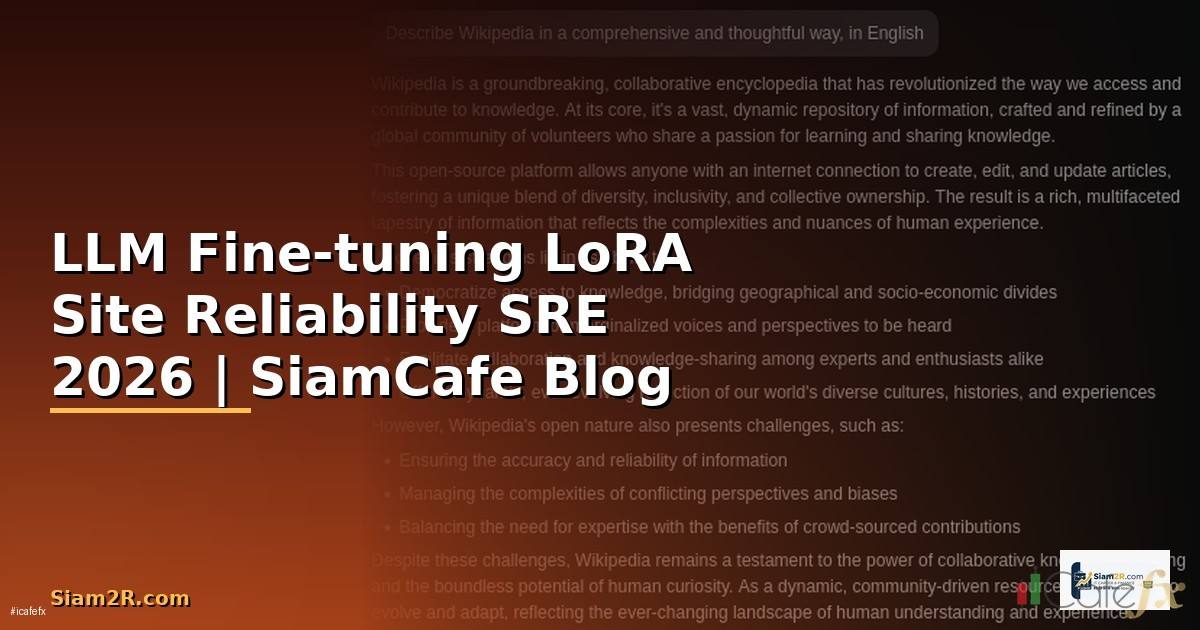 LLM Fine-tuning LoRA Site Reliability SRE