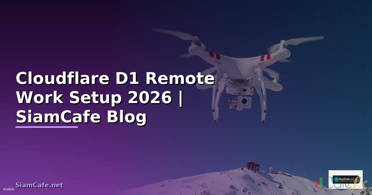 Cloudflare D1 Remote Work Setup — คู่มือฉบับสมบูรณ์ 2026