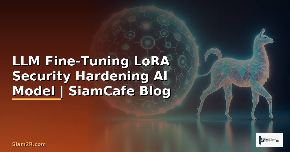 LLM Fine-Tuning LoRA Security Hardening ปองกนแฮก  รกษาความปลอดภัย AI Model