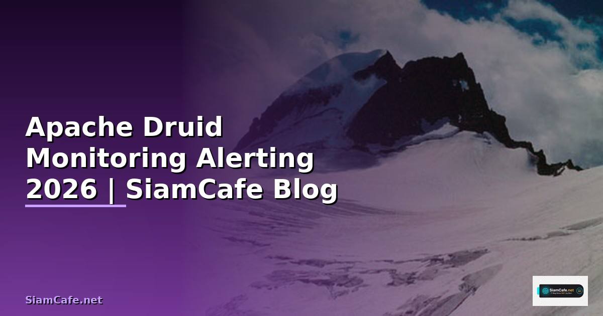 Apache Druid Monitoring และ Alerting
