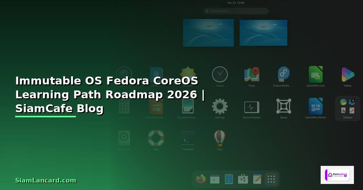 Immutable OS Fedora CoreOS Learning Path Roadmap